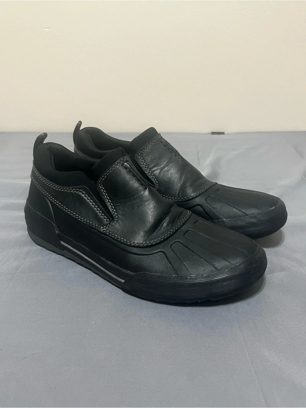 Clarks Bowman Free Mens Leather Slip On Waterproof Outdoor Duck Boots Size 8